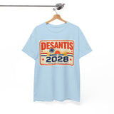 DeSantis 2028 for President Vintage License Plate T-Shirt