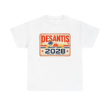 DeSantis 2028 for President Vintage License Plate T-Shirt