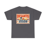 DeSantis 2028 for President Vintage License Plate T-Shirt