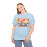 DeSantis 2028 for President Vintage License Plate T-Shirt