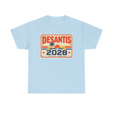 DeSantis 2028 for President Vintage License Plate T-Shirt