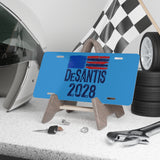 DeSantis 2028 Aluminum License Plate - Vanity Plate