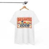 DeSantis 2028 for President Vintage License Plate T-Shirt