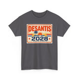 DeSantis 2028 for President Vintage License Plate T-Shirt